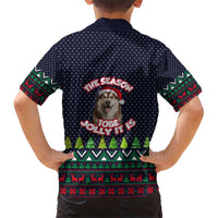 The Season To Be Jolly Siberian Husky Xmas Ball Christmas Hawaiian Shirt Xmas Holiday Patterns - Wonder Print Shop