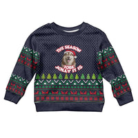 The Season To Be Jolly Siberian Husky Xmas Ball Christmas Kid Ugly Christmas Sweater Xmas Holiday Patterns - Wonder Print Shop