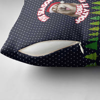 The Season To Be Jolly Siberian Husky Xmas Ball Christmas Pillow Cover Xmas Holiday Patterns - Wonder Print Shop