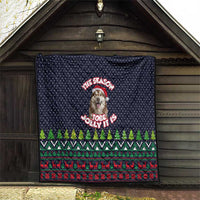The Season To Be Jolly Siberian Husky Xmas Ball Christmas Quilt Xmas Holiday Patterns - Wonder Print Shop