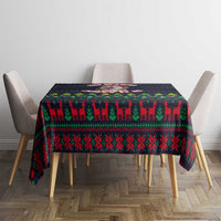 The Season To Be Jolly Siberian Husky Xmas Ball Christmas Tablecloth Xmas Holiday Patterns - Wonder Print Shop