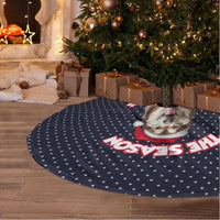 The Season To Be Jolly Siberian Husky Xmas Ball Christmas Tree Skirt Xmas Holiday Patterns - Wonder Print Shop