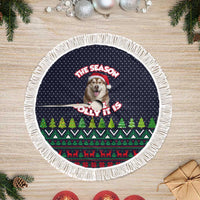 The Season To Be Jolly Siberian Husky Xmas Ball Christmas Tree Skirt Xmas Holiday Patterns - Wonder Print Shop