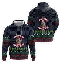 The Season To Be Jolly Siberian Husky Xmas Ball Christmas Zip Hoodie Xmas Holiday Patterns - Wonder Print Shop