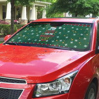 Too Cute For The Naughty List Christmas Auto Sun Shade Xmas Holiday Patterns - Wonder Print Shop