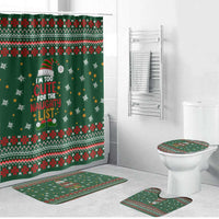 Too Cute For The Naughty List Christmas Bathroom Set Xmas Holiday Patterns - Wonder Print Shop