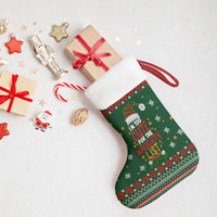Too Cute For The Naughty List Christmas Stocking Xmas Holiday Patterns - Wonder Print Shop