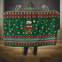 Too Cute For The Naughty List Christmas Hooded Blanket Xmas Holiday Patterns - Wonder Print Shop