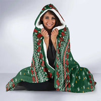 Too Cute For The Naughty List Christmas Hooded Blanket Xmas Holiday Patterns - Wonder Print Shop