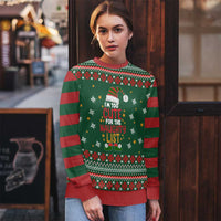 Too Cute For The Naughty List Christmas Ugly Christmas Sweater Xmas Holiday Patterns - Wonder Print Shop