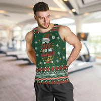 Too Cute For The Naughty List Christmas Men Tank Top Xmas Holiday Patterns - Wonder Print Shop