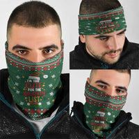 Too Cute For The Naughty List Christmas Neck Gaiter Xmas Holiday Patterns - Wonder Print Shop
