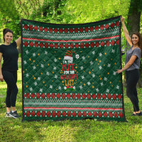 Too Cute For The Naughty List Christmas Quilt Xmas Holiday Patterns - Wonder Print Shop