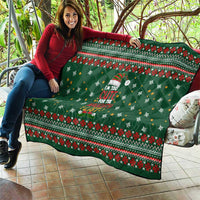 Too Cute For The Naughty List Christmas Quilt Xmas Holiday Patterns - Wonder Print Shop