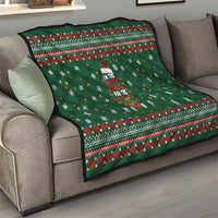 Too Cute For The Naughty List Christmas Quilt Xmas Holiday Patterns - Wonder Print Shop