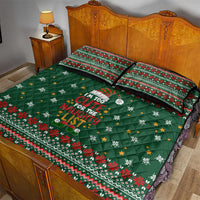 Too Cute For The Naughty List Christmas Quilt Bed Set Xmas Holiday Patterns - Wonder Print Shop