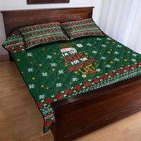 Too Cute For The Naughty List Christmas Quilt Bed Set Xmas Holiday Patterns - Wonder Print Shop
