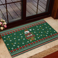 Too Cute For The Naughty List Christmas Rubber Doormat Xmas Holiday Patterns - Wonder Print Shop