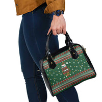 Too Cute For The Naughty List Christmas Shoulder Handbag Xmas Holiday Patterns - Wonder Print Shop