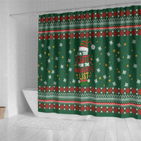 Too Cute For The Naughty List Christmas Shower Curtain Xmas Holiday Patterns - Wonder Print Shop