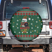 Too Cute For The Naughty List Christmas Spare Tire Cover Xmas Holiday Patterns - Wonder Print Shop