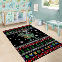 Tree Rex Christmas Area Rug Xmas Holiday Patterns - Wonder Print Shop