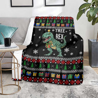 Tree Rex Christmas Blanket Xmas Holiday Patterns - Wonder Print Shop