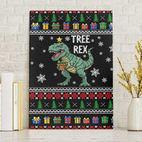 Tree Rex Christmas Canvas Wall Art Xmas Holiday Patterns - Wonder Print Shop