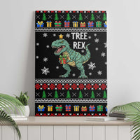 Tree Rex Christmas Canvas Wall Art Xmas Holiday Patterns - Wonder Print Shop
