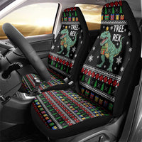 Tree Rex Christmas Car Seat Cover Xmas Holiday Patterns - Wonder Print Shop