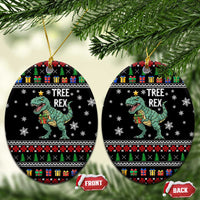 Tree Rex Christmas Ceramic Ornament Xmas Holiday Patterns - Wonder Print Shop