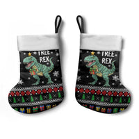 Tree Rex Christmas Stocking Xmas Holiday Patterns - Wonder Print Shop