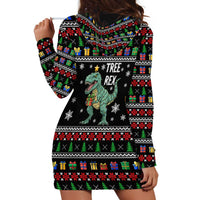 Tree Rex Christmas Hoodie Dress Xmas Holiday Patterns - Wonder Print Shop