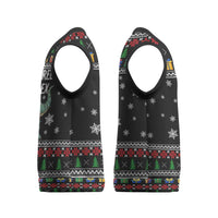 Tree Rex Christmas Knitted V-Neck Vest Xmas Holiday Patterns - Wonder Print Shop