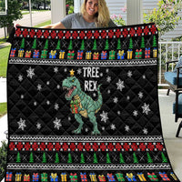 Tree Rex Christmas Quilt Xmas Holiday Patterns - Wonder Print Shop