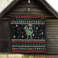 Tree Rex Christmas Quilt Xmas Holiday Patterns - Wonder Print Shop