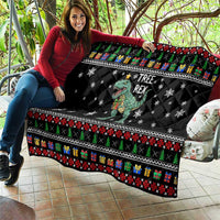 Tree Rex Christmas Quilt Xmas Holiday Patterns - Wonder Print Shop