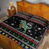 Tree Rex Christmas Quilt Bed Set Xmas Holiday Patterns - Wonder Print Shop