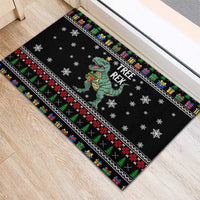 Tree Rex Christmas Rubber Doormat Xmas Holiday Patterns - Wonder Print Shop