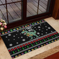 Tree Rex Christmas Rubber Doormat Xmas Holiday Patterns - Wonder Print Shop