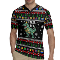 Tree Rex Christmas Rugby Jersey Xmas Holiday Patterns - Wonder Print Shop