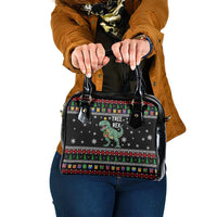 Tree Rex Christmas Shoulder Handbag Xmas Holiday Patterns - Wonder Print Shop