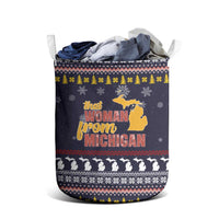That Woman From Michigan Christmas Laundry Basket Xmas Holiday Patterns - Wonder Print Shop