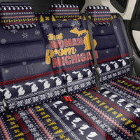 That Woman From Michigan Christmas Back Car Seat Cover Xmas Holiday Patterns - Wonder Print Shop