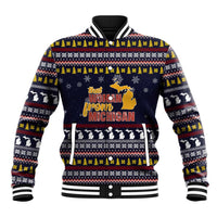 That Woman From Michigan Christmas Baseball Jacket Xmas Holiday Patterns - Wonder Print Shop