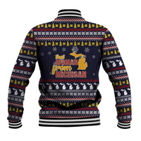 That Woman From Michigan Christmas Baseball Jacket Xmas Holiday Patterns - Wonder Print Shop