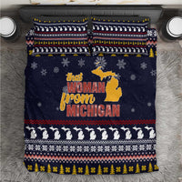 That Woman From Michigan Christmas Bedding Set Xmas Holiday Patterns - Wonder Print Shop