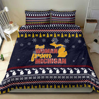 That Woman From Michigan Christmas Bedding Set Xmas Holiday Patterns - Wonder Print Shop