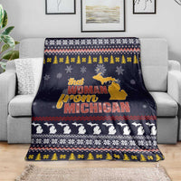 That Woman From Michigan Christmas Blanket Xmas Holiday Patterns - Wonder Print Shop