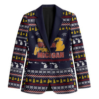 That Woman From Michigan Christmas Blazer Xmas Holiday Patterns - Wonder Print Shop
